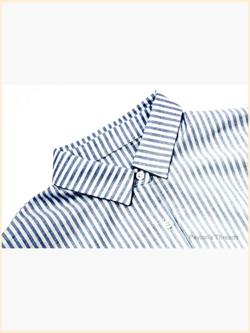 Striped Long Sleeve Button Down Cotton Maxi Shirt Dress Casual Loose - Picture 4 of 6